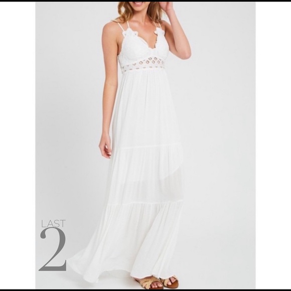 Grace Off 5th Dresses & Skirts - 4️⃣🔁RESTOCKED LILY Wishlist Maxi Dress in Ivory